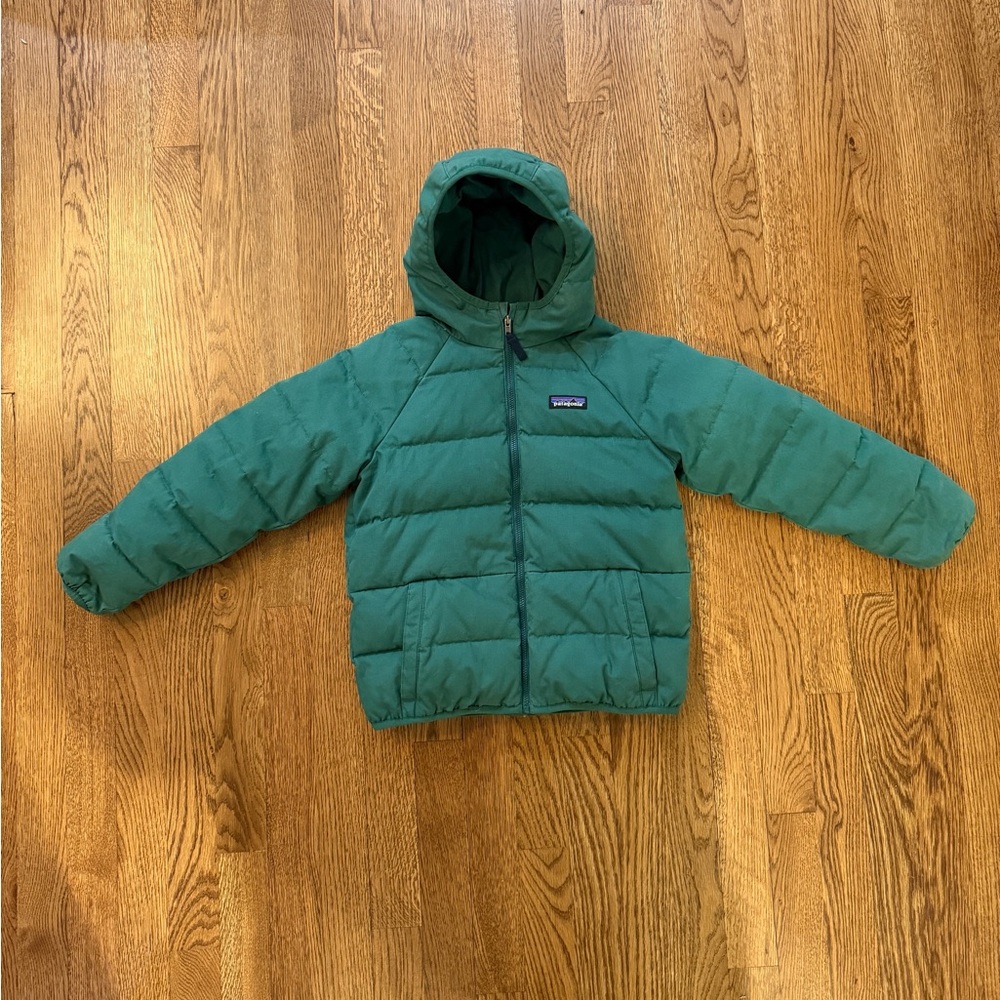 Patagonia Kids’ Cotton Down Jacket - Sz. XS 5/6 - Conifer Green